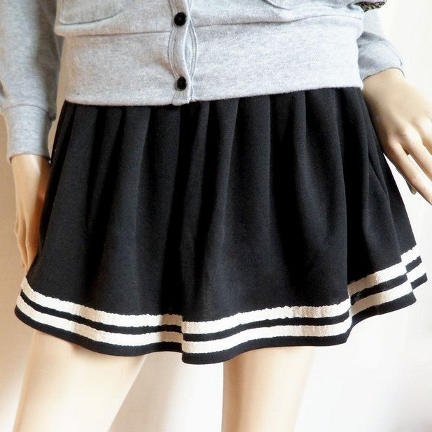 2 Colors [S-2XL] Kawaii Sailor Skirt AD10174