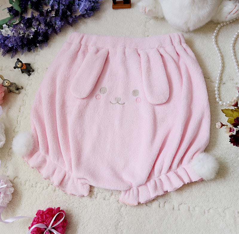 Bunny Plush Shorts AD11255