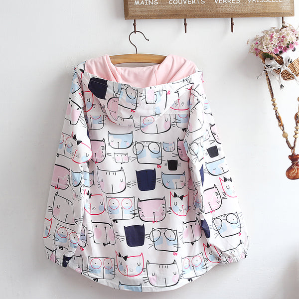 Cute Cat Hoodie Jacket AD12243