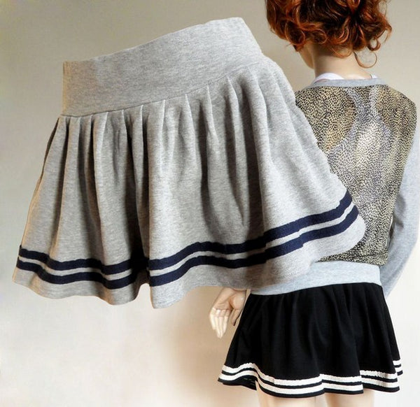 2 Colors [S-2XL] Kawaii Sailor Skirt AD10174
