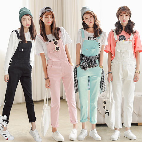 Candy Color Strap Overalls AD10265