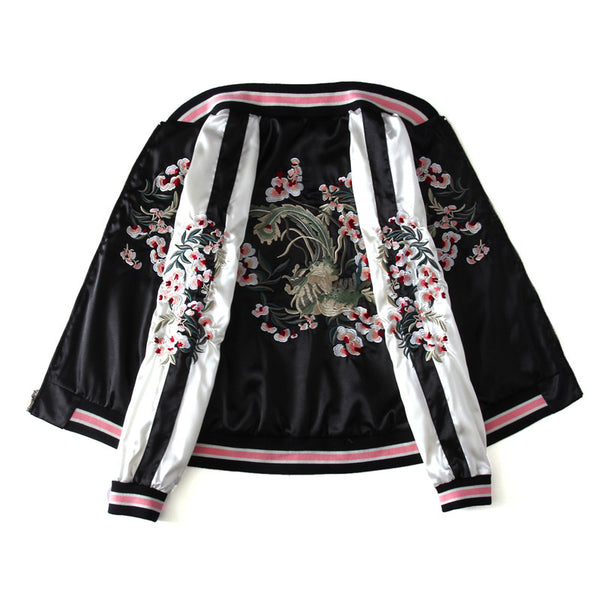 Embroidered Flower Harajuku Jacket AD11877