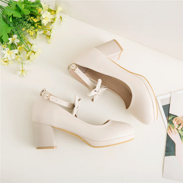 Sweet Bowknot Heels AD11384