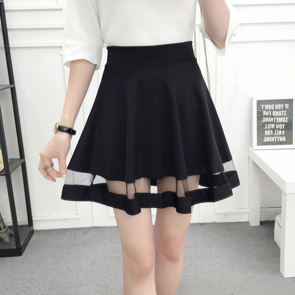 Black Pleated Skirt AD11323