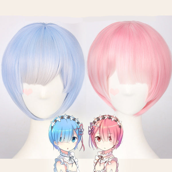 Ram And Rem COS Gradient Wig AD10989
