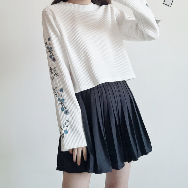 Sweet Embroidered Sweater AD11485