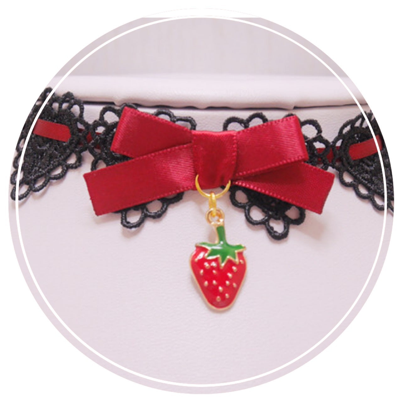 Cherry Strawberry Necklace AD12138