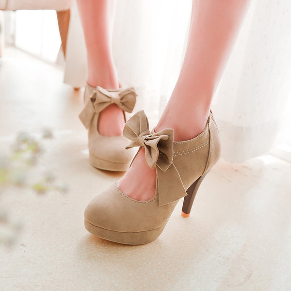 Sweet Bow Heeled Shoes AD0012