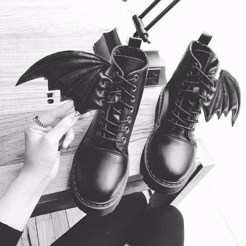 Harajuku Demon Wings Boots AD0171