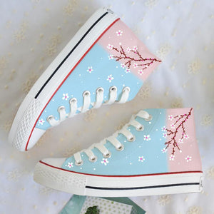 Graffiti Floral Canvas Shoes AD10047