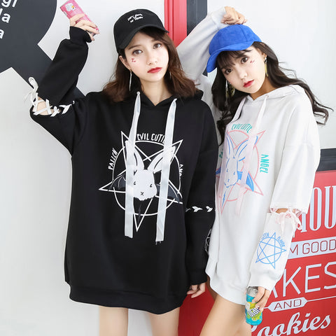 Bunny Hoodie Pullover AD0131