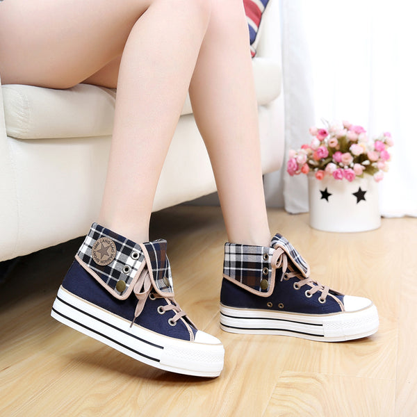 Students Canvas High Shoes AD10192