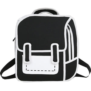 3D Comic School Backpack AD11202