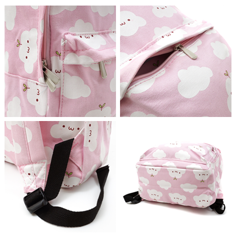 Cute Cartoon Clouds Printing Backpack AD0291