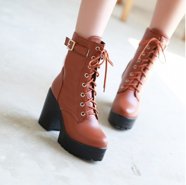 Fashion High-Heeled Boots Shoes AD10255