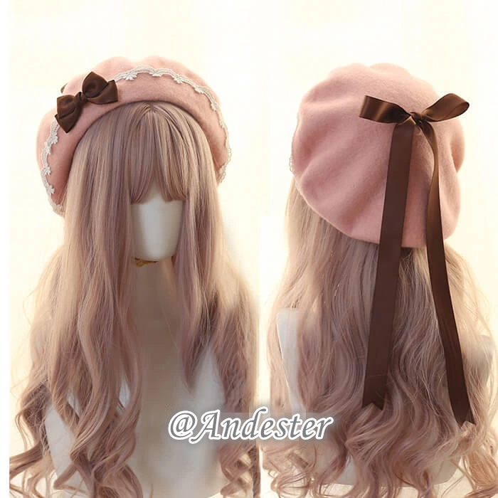 Sweet Bow Berets Cap AD11339