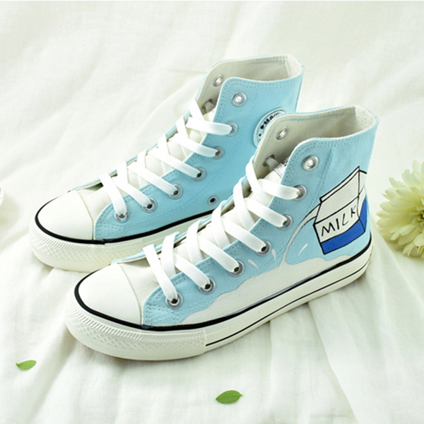 Light Blue Milk Canvas Shoes AD11022