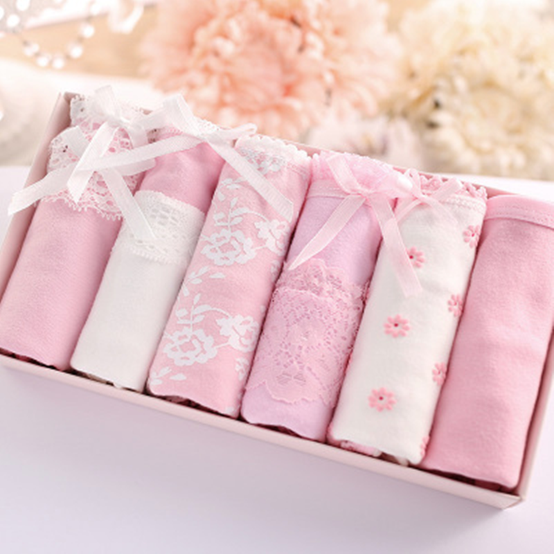 6 PCS  Lace Briefs Gift Box AD10093
