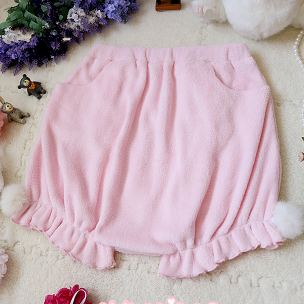 Bunny Plush Shorts AD11255