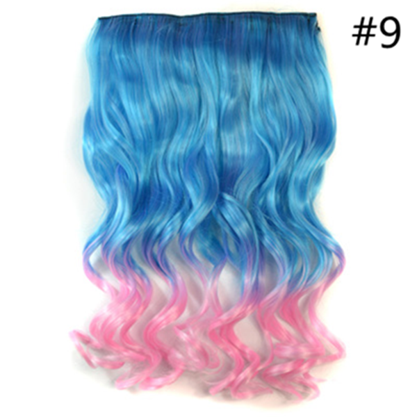 Gradient Color Clip-On Hair Wig AD10104