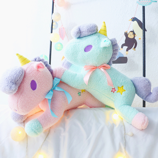 Pink/Mint Green Unicorn Hold Pillow Doll AD10202