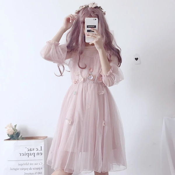 Fairy Floral Gauze Dress AD10825
