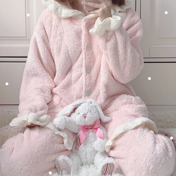 Cute Rabbit Ear Pajamas Set AD12815