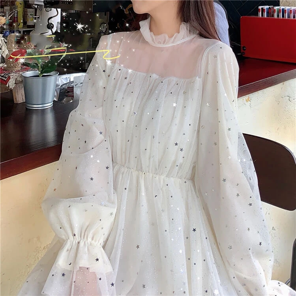 Mesh Star Dress AD11585