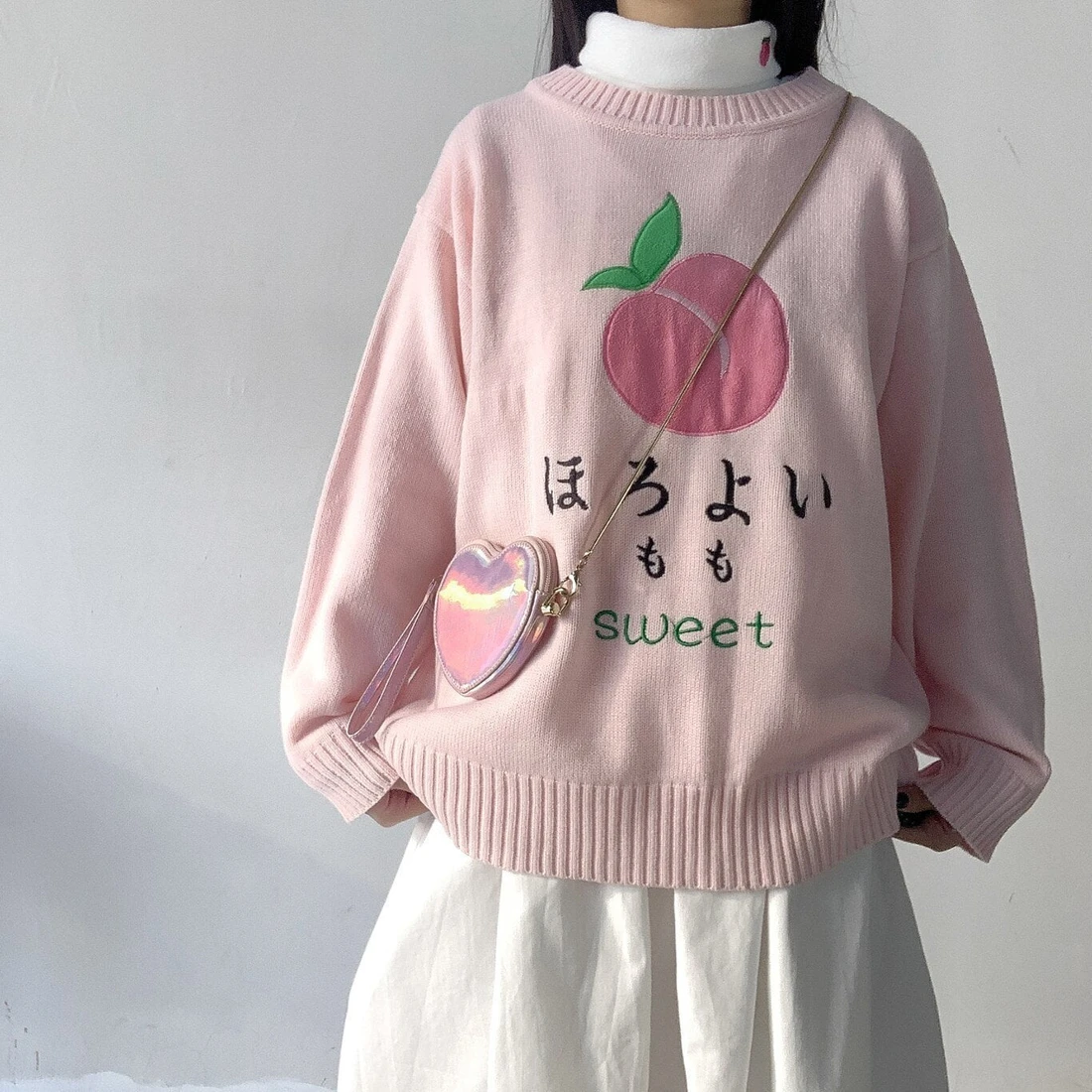 Peaches Sweater Pullover AD11456