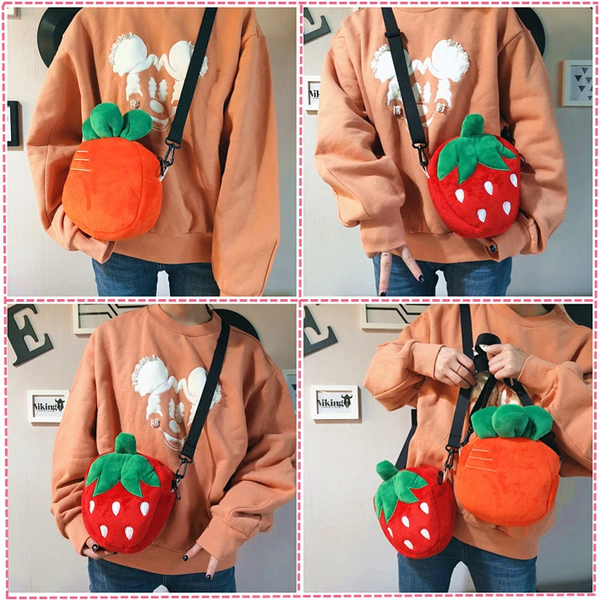 Strawberry Carrot Plush Bag AD10955