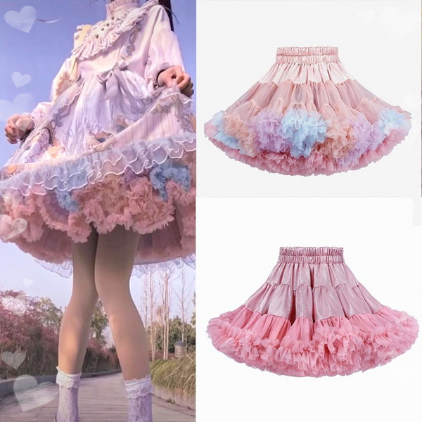Rainbow Lolita Tutu Skirt AD12246