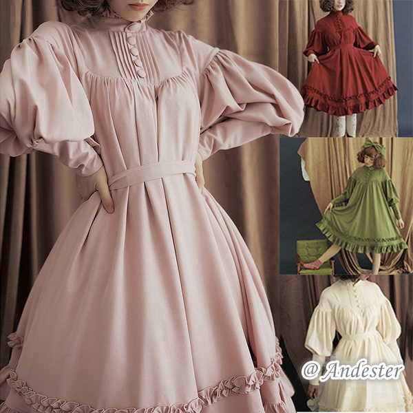 Lolita Lantern Sleeve Dress AD11376