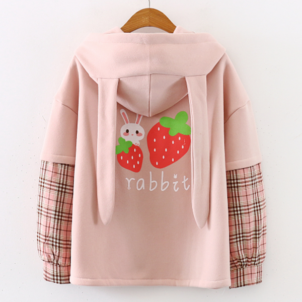Rabbit Strawberry Hoodie AD12226