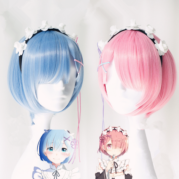 Ram And Rem COS Gradient Wig AD10989