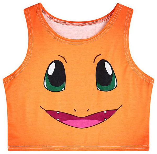 9 Colors Pokemen/Sailor Moon Kitten Crop Tank Top AD10148