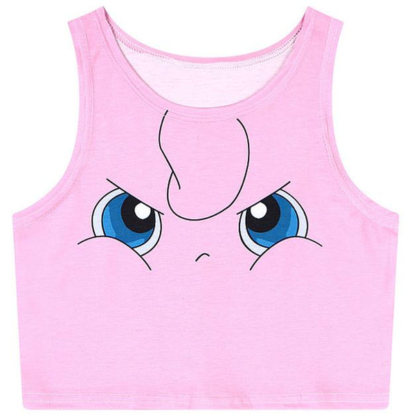 9 Colors Pokemen/Sailor Moon Kitten Crop Tank Top AD10148
