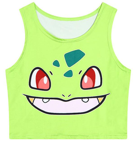 9 Colors Pokemen/Sailor Moon Kitten Crop Tank Top AD10148