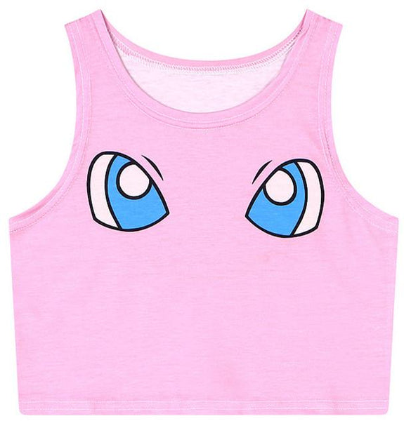 9 Colors Pokemen/Sailor Moon Kitten Crop Tank Top AD10148